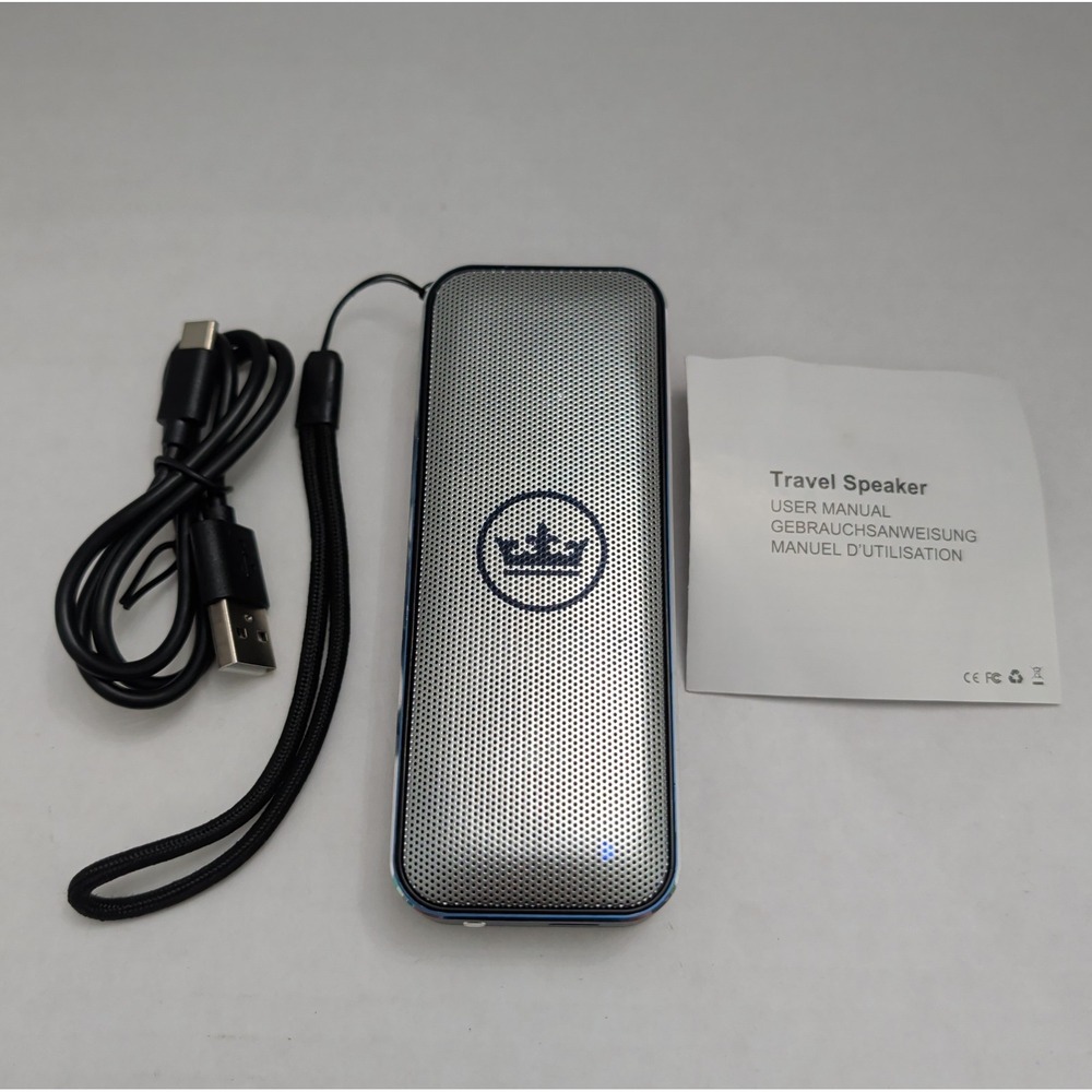 Peter Millar Nano Pro Portable Handheld Bluetooth Speaker Nickel AF23GWPSPKR